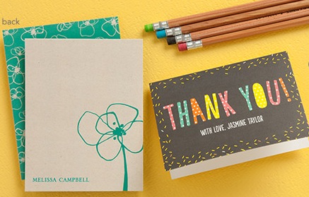 3 Free Stationery Samples from Tiny Prints