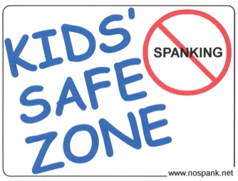 Free Kids' Safe Zone No Spanking Stickers