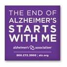 Free The End of Alzheimer's Starts with Me Sticker
