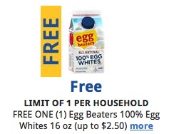 Free Egg Beaters at Kroger & Affiliate Stores
