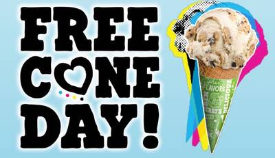 Free Cone Day at Ben & Jerry's (4/8)