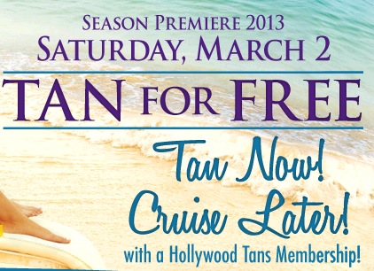 Free Tanning Day at Hollywood Tans