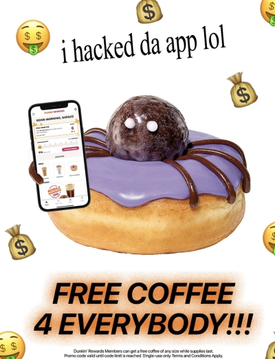 Free Coffee at Dunkin' Donuts