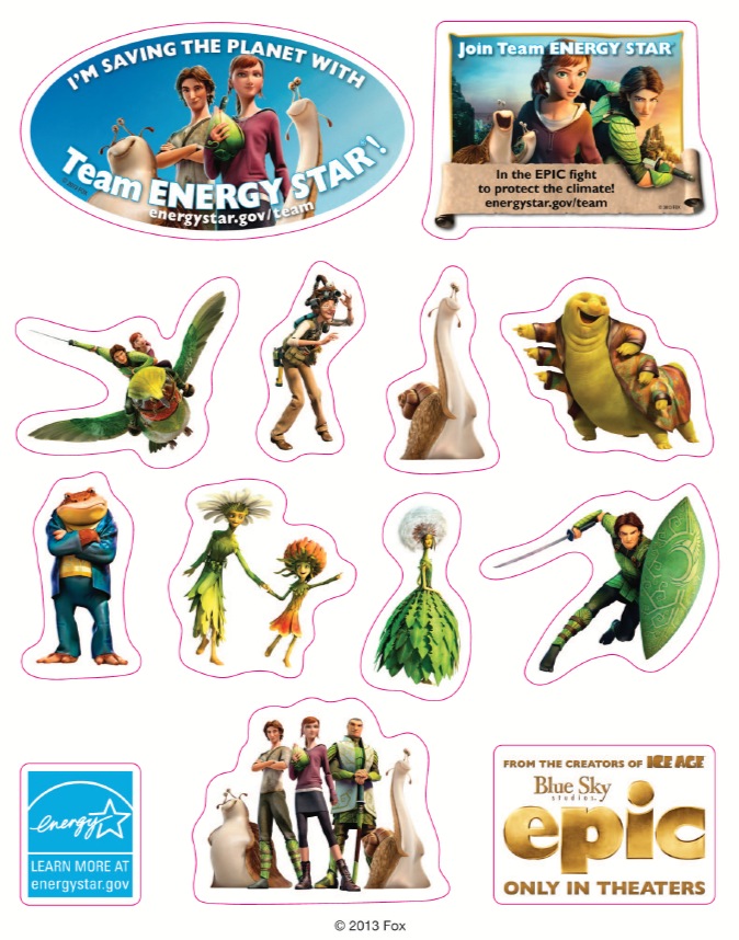 Free Epic Movie Stickers and Activity Booklet