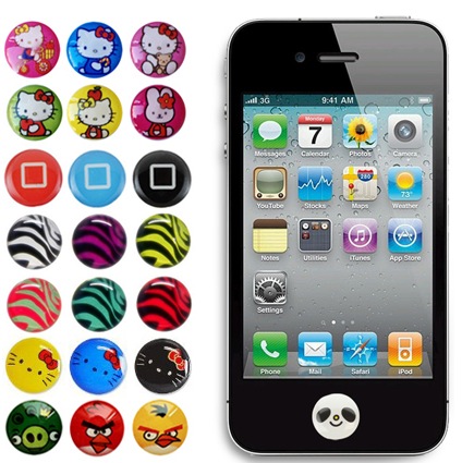 Free Home Button Sticker for All Apple iPhone iPad and iPod