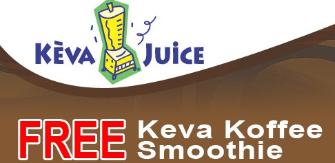 Free Keva Koffee Smoothie at Keva Juice
