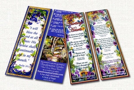 Free Gift Bookmark From Transformation Garden (Religious)