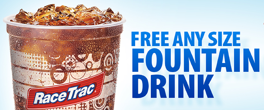 Free Fountain Drink at RaceTrac Free Fountain Drink at RaceTrac