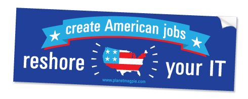 Free Reshore Your IT Bumper Sticker
