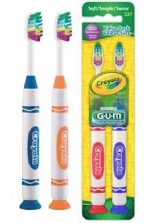 Free Sunstar GUM Crayola Marker Toothbrush Twinpack (Refer 5 Friends)