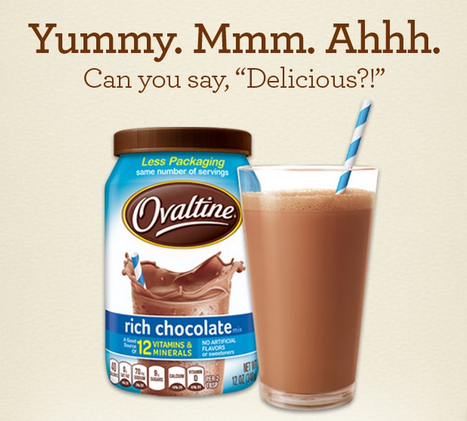 Free Ovaltine Rich Chocolate Sample