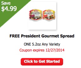 Free President Gourmet Spread at ShopRite