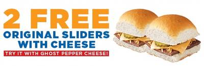 2 Free Sliders at White Castle