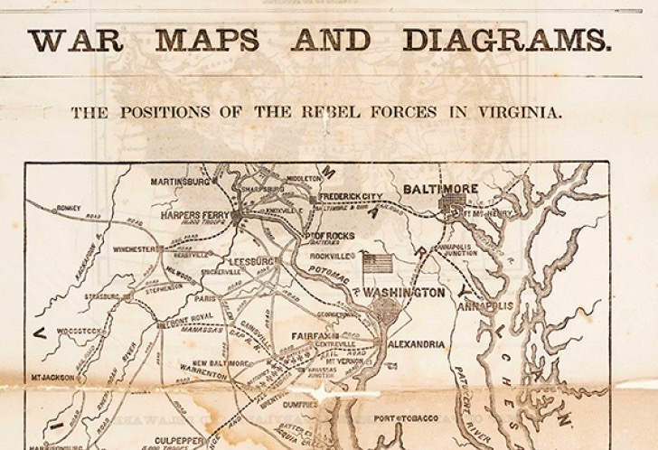 Free Mapping It Out Civil War Poster for Teachers