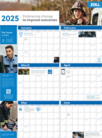 Free 2025 ZOLL EMS wall Calendar