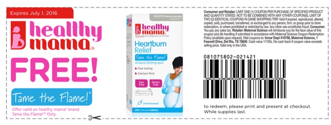 Free Healthy Mama Energy Drink and Heartburn Relief