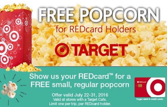 Free Popcorn at Target With REDcard (7/22-31)