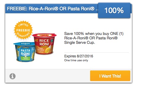 Pasta roni coupons