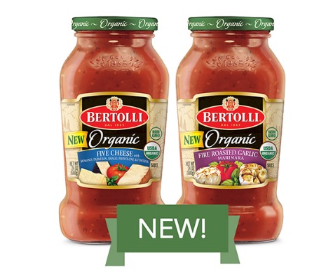 Free Bertolli Organic Pasta Sauce (Apply, Mom Ambassadors)