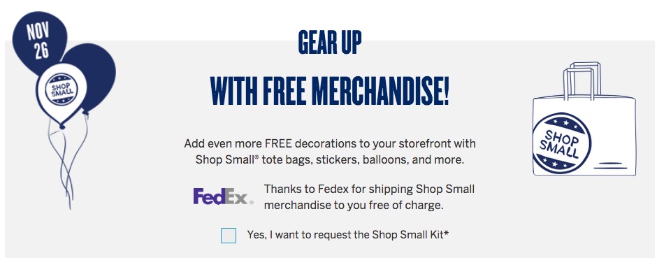 Free American Express Small Business Saturday Event Kit (apply)