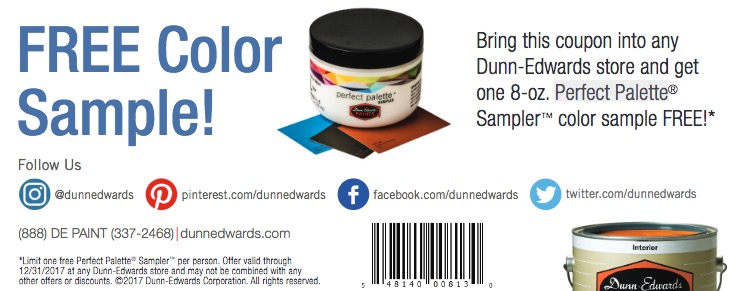 Free Color Sample at Dunn-Edwards