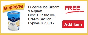 Free Lucerne Ice Cream at Safeway