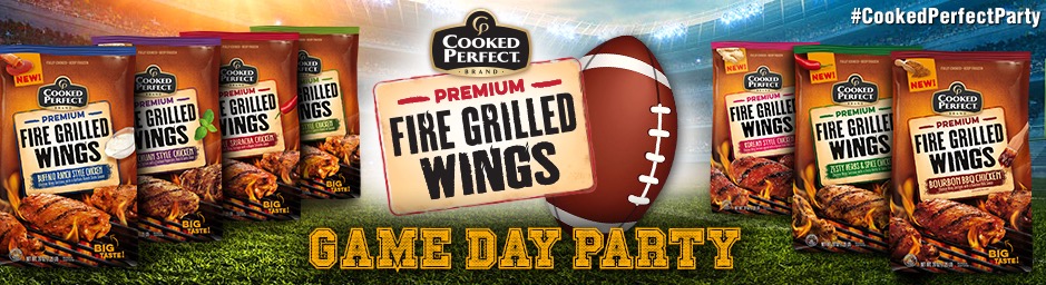 Free Cooked Perfect Premium Fire Grilled Wings Game Day Party Kit (Apply)