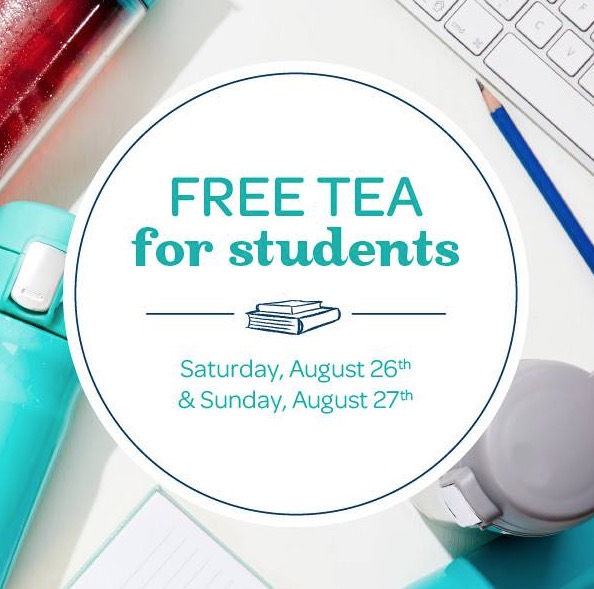 Free Tea for Students at DAVIDsTEA