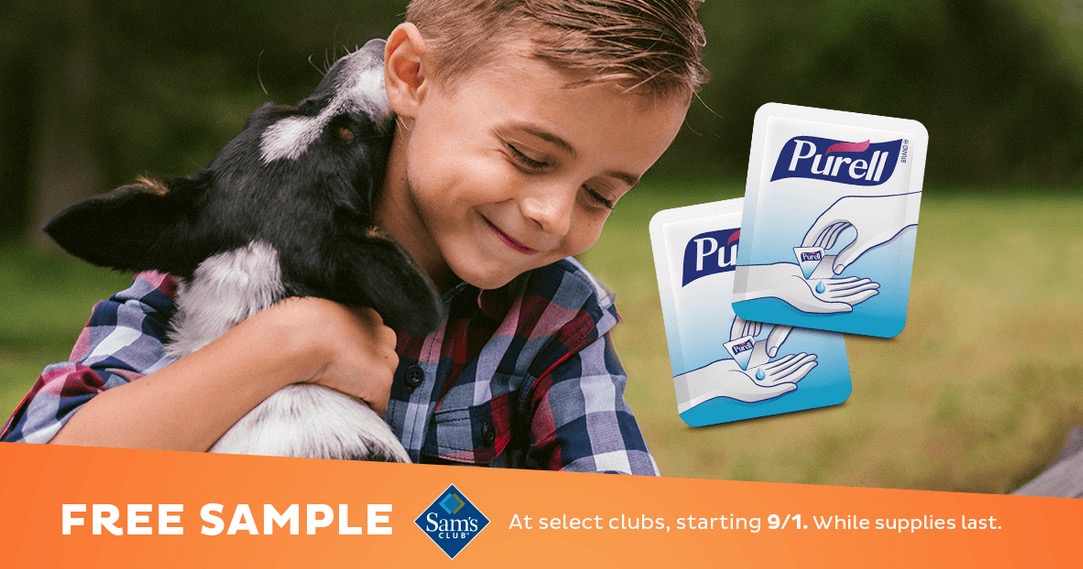 Free Purell Hand Sanitizer Sample at Sam’s Club