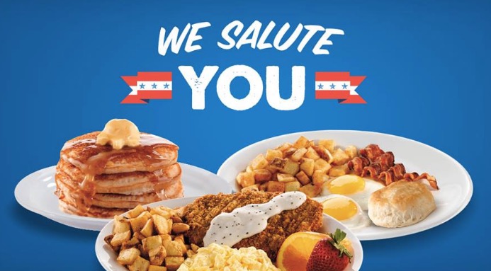 FREE Breakfast at Shoney's All-You-Care-to-Eat Bar (Veterans and Active Duty Military)