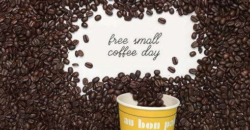 Free Hot Coffee at Au Bon Pain
