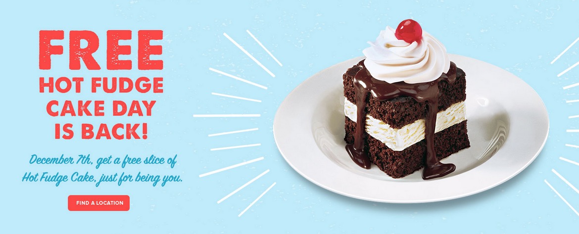 Free Hot Fudge Cake at Shoney’s (12/7)