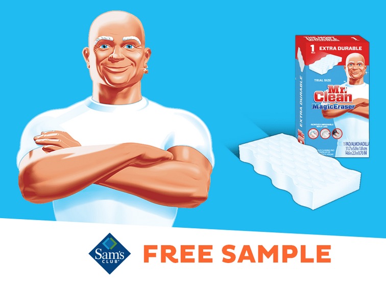 Free Mr. Clean Magic Eraser Sample at Sam's Club