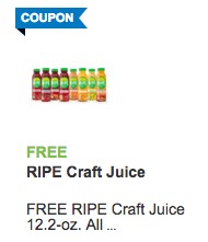 Free RIPE Craft Juice at Star Market and Shaws