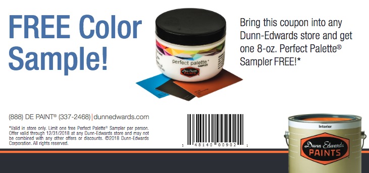 Free Perfect Palette Paint Sampler