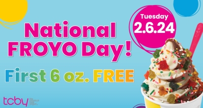 Free Frozen Yogurt at TCBY (2/6)