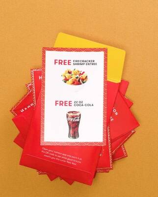 Free Red Envelopes at Panda Express (1/25)