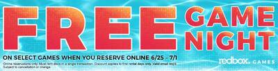 FREE Redbox Video Game Rental