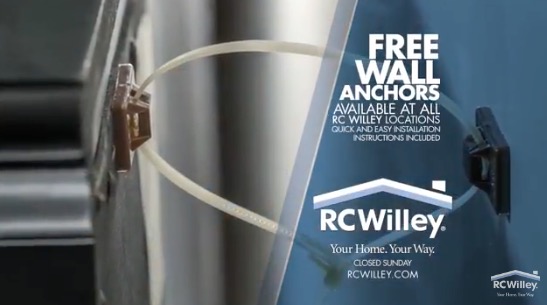 Free Wall Anchors at RC Willey