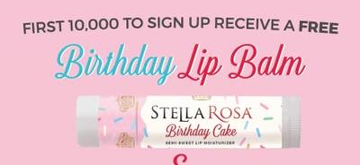 Free Stella Rosa Birthday Cake Lip Balm
