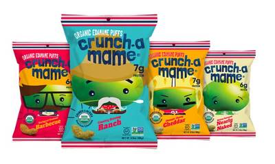 Free Crunch-a-Mame Organic Edamame Puffs (Apply)