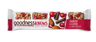 Free Goodnessknows Bar at Shoppers, Hornbachers, and Cub Stores