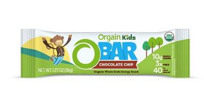 Free Orgain Organic Kids Chocolate Chip O-Bars (Apply, Mom Ambassadors)