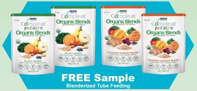 Free Pouch of Compleat Organic Blends Blenderized Tube Feeding