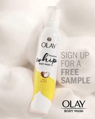 Free Olay Foaming Whip Body Wash Sample