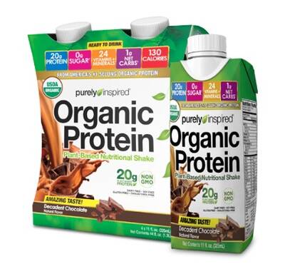 Free Purely Inspired Organic Ready to Drink Nutritional Shake (Apply)