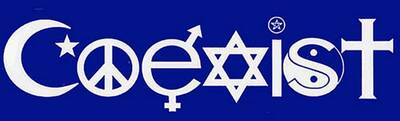 Free Coexist Bumper Sticker