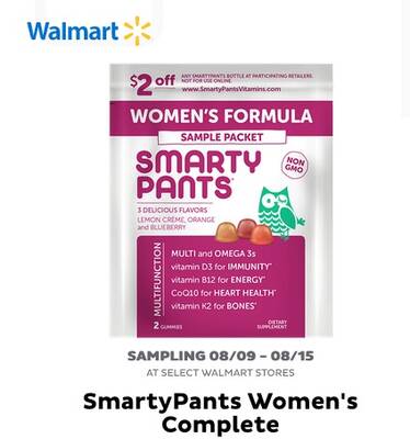 Free SmartyPants Women's Complete Sample at Walmart