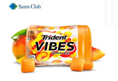 Free Trident VIBES Gum at Sam's Club
