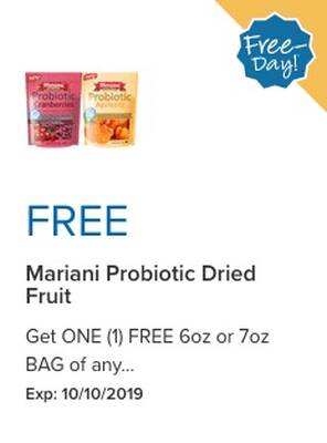 Free Mariani Probiotic Dried Fruit at Martin’s Stores